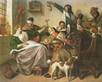 Jan Steen As the Old Sing, So Pipe the Young